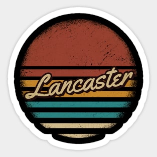 Lancaster Vintage Text Sticker